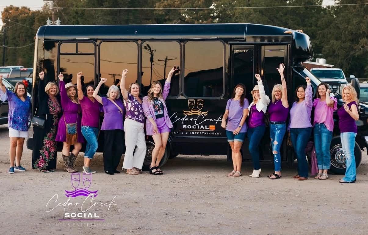 Friends celebrating on a Cedar Creek Social ride