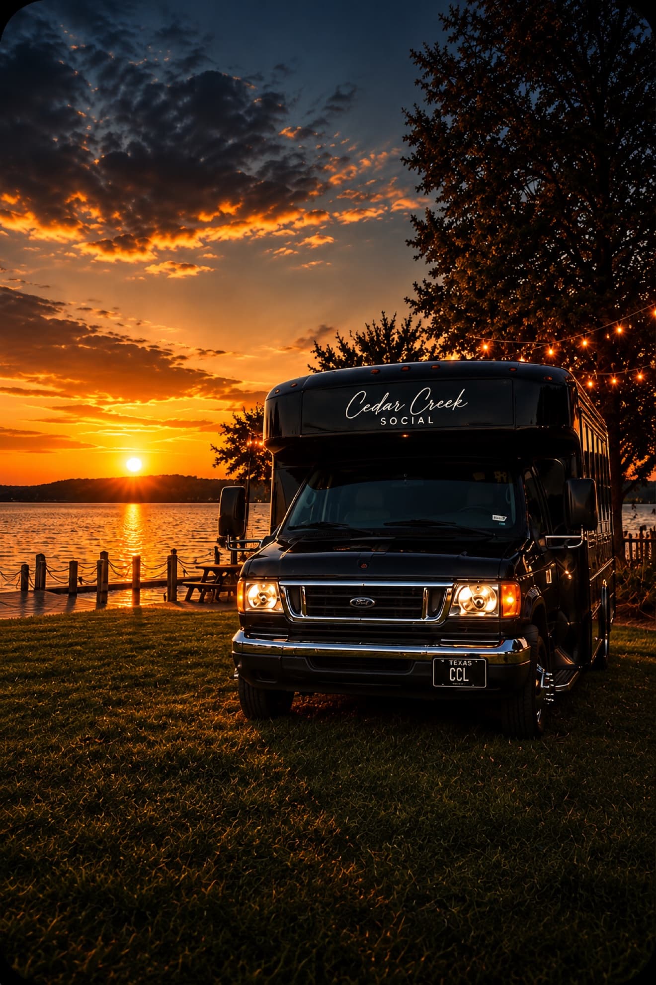 Party Bus 1, the larger Cedar Creek Social party bus